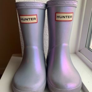 Purple nebula Hunter rain boots